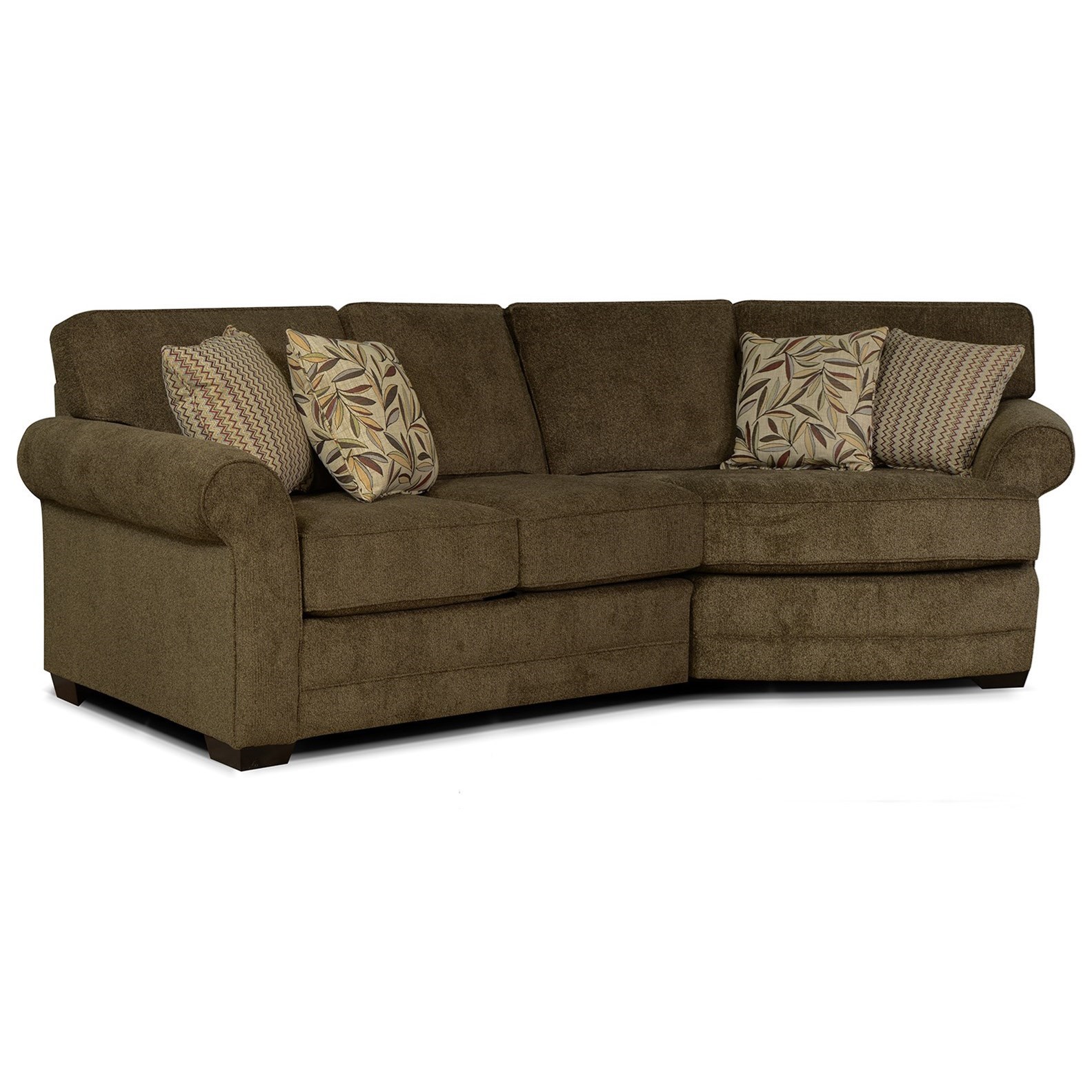 England 5630 Series 563095x1+563028x1 Casual 2Piece Sectional Sofa with Cuddler Suburban
